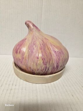 Vintage Ceramic Garlic Roaster/Storage